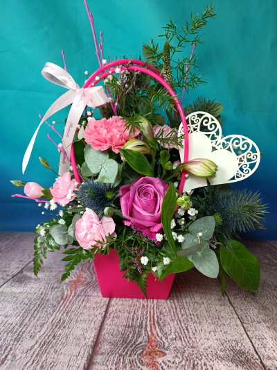 Heart Bag - Pastel coloured