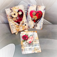 Vintage Valentine's Day card - Regular size Valentine's Day card. Vintage style.