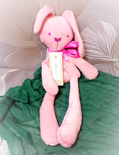 Pink, plush bunny - Soft ,plush  bunny.